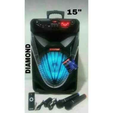 ASATRON DIAMOND Speaker Portable Meeting Wireless HT 8873 15 inch hitm