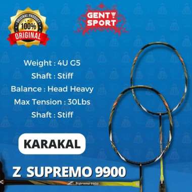 KARAKAL SUPREMO 9900 RAKET BADMINTON ORIGINAL BATANGAN
