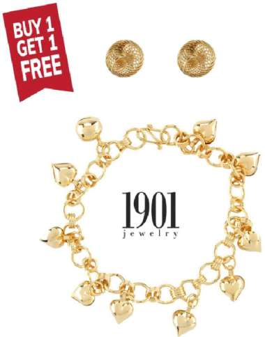 1901 Jewelry Buy 1 Get 1 Gelang Latisha Lapis Emas Gold