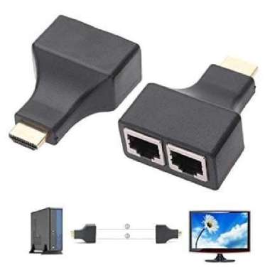 HDMI EXTENDER 30M 30 METER OVER DUAL KABEL LAN RJ45