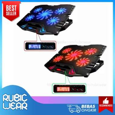 Cooling Pad Cooling Cooler fan Kipas Pendingin Notebook Laptop 5 Fan