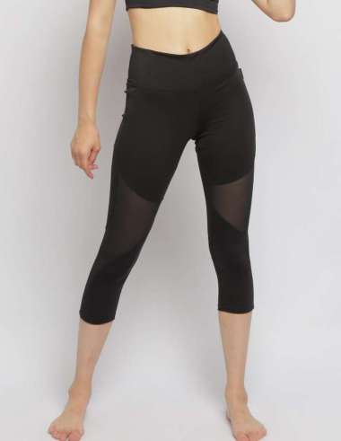 CoreNation Active Zaskia Capri, Colour Black M