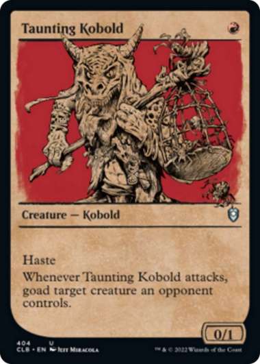 Kartu MTG - Taunting Kobold (Showcase) - CLB - Uncommon - EN - 404