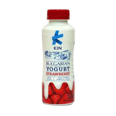 Kin Yogurt Strawberry Botol 200Ml