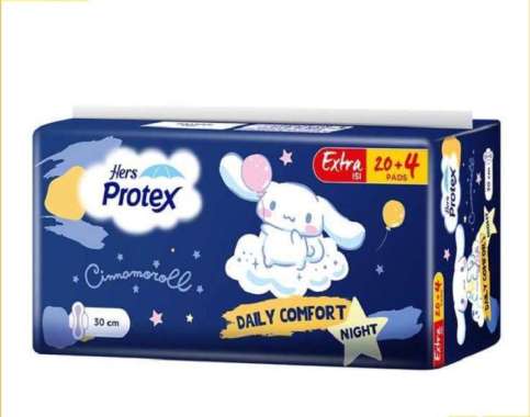 Promo Harga Hers Protex Daily Comfort Wing 23,5cm 22 pcs - Blibli