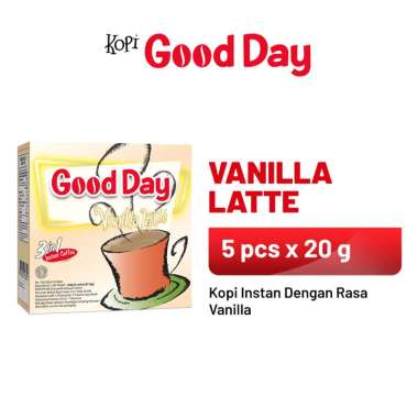 Promo Harga Good Day Instant Coffee 3 in 1 Vanilla Latte per 5 sachet 20 gr - Blibli