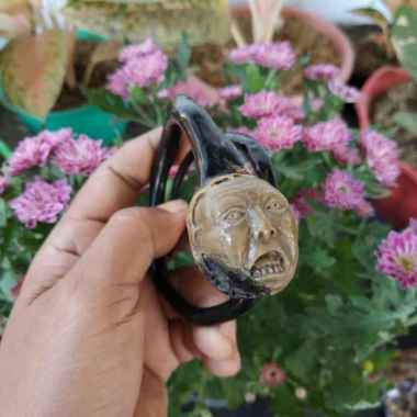 gelang AKAR BAHAR BONGGOL UKIR HK 78 HITAM