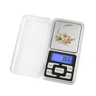 Timbangan Mini MH-500 Digital Pocket Scale 500 gram Silver