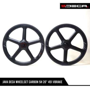 DELTACYCLES - JAVA DECA WHEELSET CARBON 5H 20" 451 VBRAKE