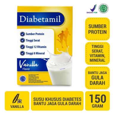 Promo Harga Diabetamil Susu Bubuk Vanilla 150 gr - Blibli