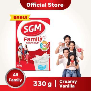 Promo Harga SGM Family Yummi Nutri Creamy Vanilla 330 gr - Blibli