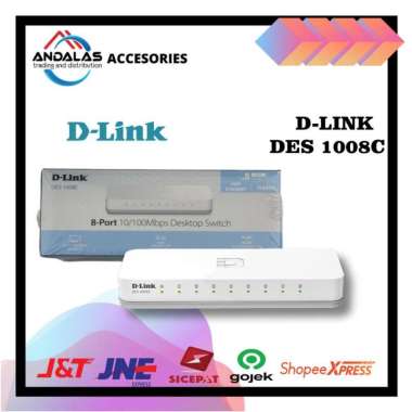 D-LINK SWITCH HUB 8 PORT DES 1008C