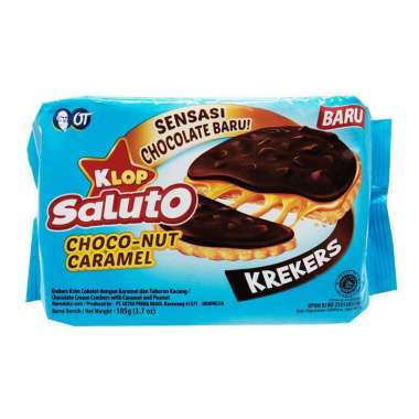 Klop Saluto Biscuit Choco-Nut Caramel 10
