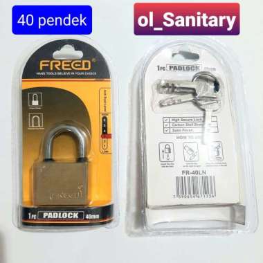 Gembok ANTI maling gembok anti theft gembok bagus gembok kuningan 40 pendek