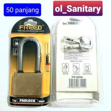 Gembok ANTI maling gembok anti theft gembok bagus gembok kuningan 50 panjang