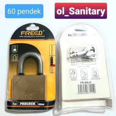 Gembok ANTI maling gembok anti theft gembok bagus gembok kuningan 60 pendek