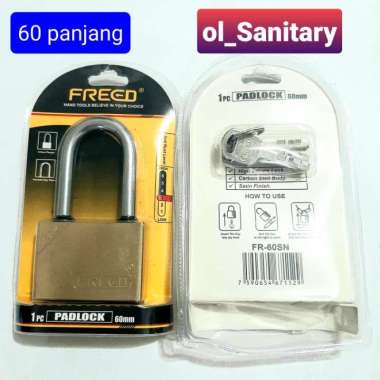 Gembok ANTI maling gembok anti theft gembok bagus gembok kuningan 60 panjang