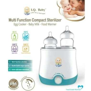 IQ baby multifunction compact twin warmer putih