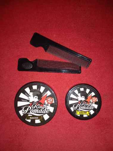 no brand MINYAK RAMBUT KING POMADE MINI 4 VARIAN AROMA 1.5 OZ FREE SISIR XX HOLD