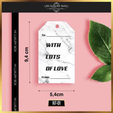 Handtag |Hang tag Murah | HangTag Motif| H7-01 | Label Baju | Label Kaos Hitam