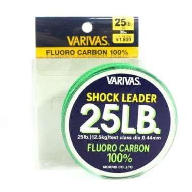 Senar Pancing Varivas Shock Leader Fluoro Carbon Clear 30M 25 Lbs