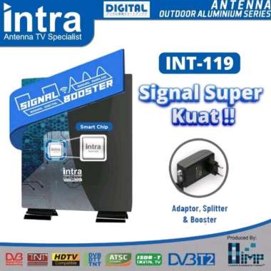 Antena Digital INTRA INT-119 Bisa dalam dan luar ruangan spport stb, tv digital, smart tv, Android t