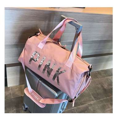 PINK Sport Duffle Bag |Tas Olahraga Pink