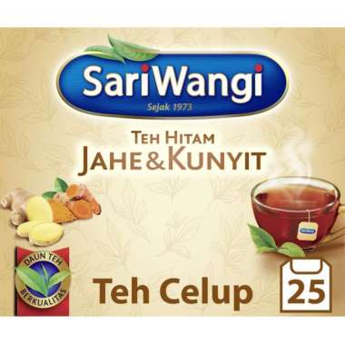 Promo Harga Sariwangi Teh Hitam Jahe & Kunyit 37 gr - Blibli