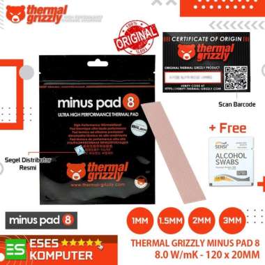 Thermal Grizzly Minus Pad 8 / Minuspad 8 High Performance Thermal Pad 0.5mm
