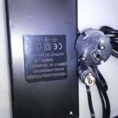 CES CHARGER ADAPTOR SEPEDA LISTRIK MR JACKIE 24V 1.5A JACK BULAT 2 PIN