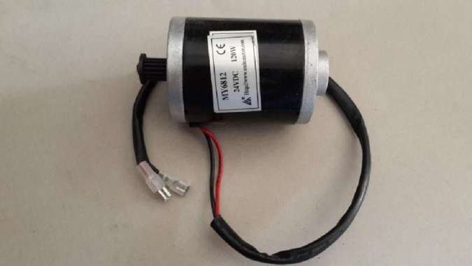 DINAMO MOTOR BRUSHED SEPEDA SKUTER TRAIL LISTRIK 120W 24V