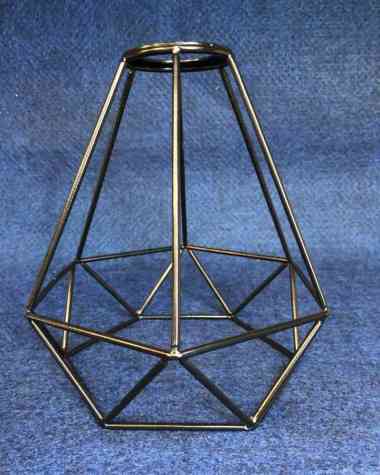 Kap lampu gantung hias diamond industrial cafe