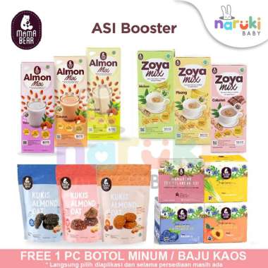 Mama Bear Teh Pelancar Asi Booster AlmonMix Sereal ZoyaMix Kukis Almond Oat Mamabear Zoyamix Pisang