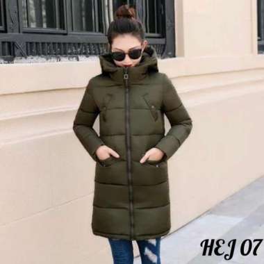 Jaket Wanita Tebal Winter Mantel Long Coat Jubah Terbaru - Jaket Musim Dingin Waterproof Trendy - Ja