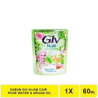 SABUN CAIR GIV 60 ML / GIV BODY WASH 60 ML GIV HIJAB ROSE 60ML