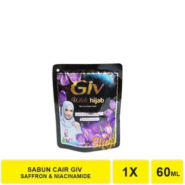 SABUN CAIR GIV 60 ML / GIV BODY WASH 60 ML GIV WHITE HIJAB 60ML