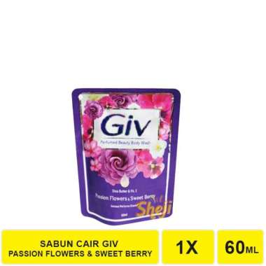 SABUN CAIR GIV 60 ML / GIV BODY WASH 60 ML GIV UNGU 60ML