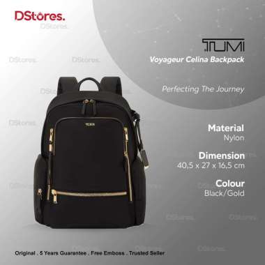 TUMI Voyageur Celina Backpack Black/Gold