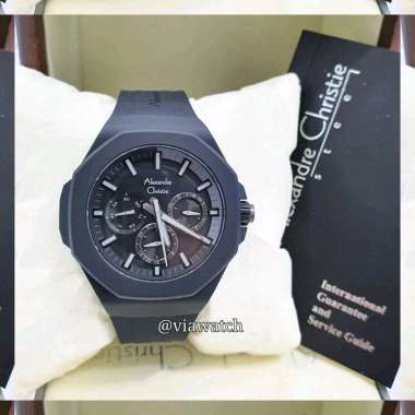 Jam Tangan Wanita Alexandre Christie Ac6590 Ac 6590 Black