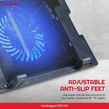 Cliptec Ergostan RZC 170 Cooler Notebook Cooling pad Big Fan Silent