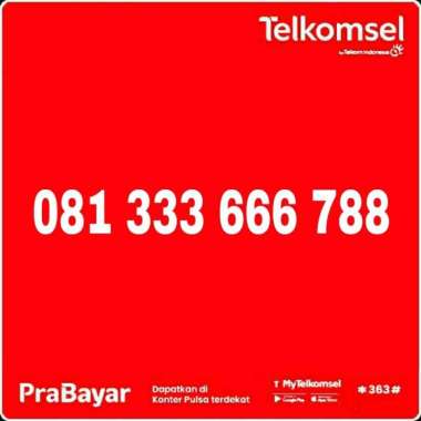 nomor simpati cantik nomer cantik 081 333 666 788