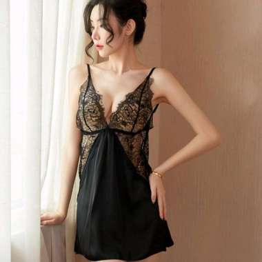 Set baju tidurSexy kasual Suspender Halter Baju tidur Renda mauseksi h