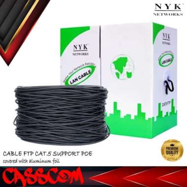 NYK Kabel LAN FTP CAT5 1 Box Roll dus 305 Meter CAT.5