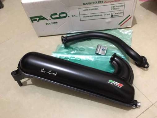 Knalpot faco utk vespa smallframe , pts dkk
