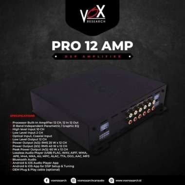 Processor Vox pro12amp - processor vox pro 12 amp - dsp amplifier