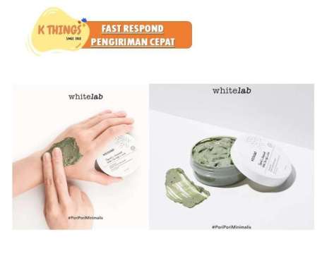 WHITELAB Mugwort Pore Clarifying Mask Masker Wajah Membersihkan Pori