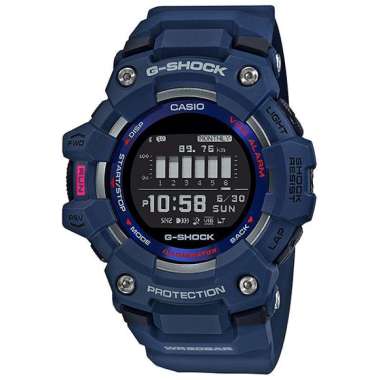 Jam Tangan Pria Casio G-Shock Digital G-Squad Navy Resin Strap GBD-100-2DR