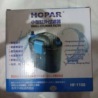 Canister external Filter aquarium HOPAR HF1108 hitam