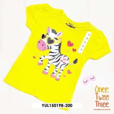 Kaos Bayi Perempuan READY MANADO Kuning 3 Tahun