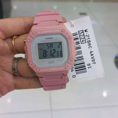Jam Tangan Wanita Casio W-218HC-4A W-218HC-4AVDF Original